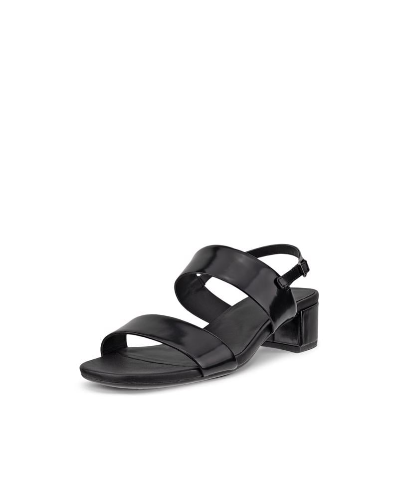 BLACK ECCO LIVA SANDAL 35