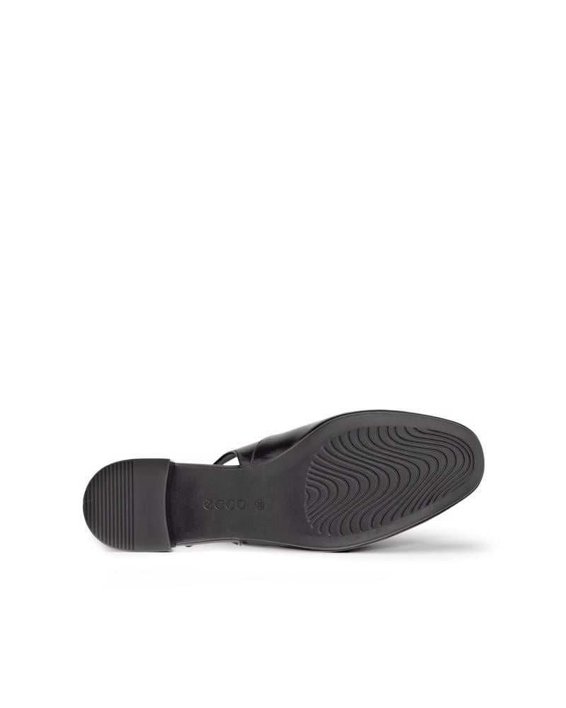 BLACK ECCO LIVA 35 HEELED SLING BACK