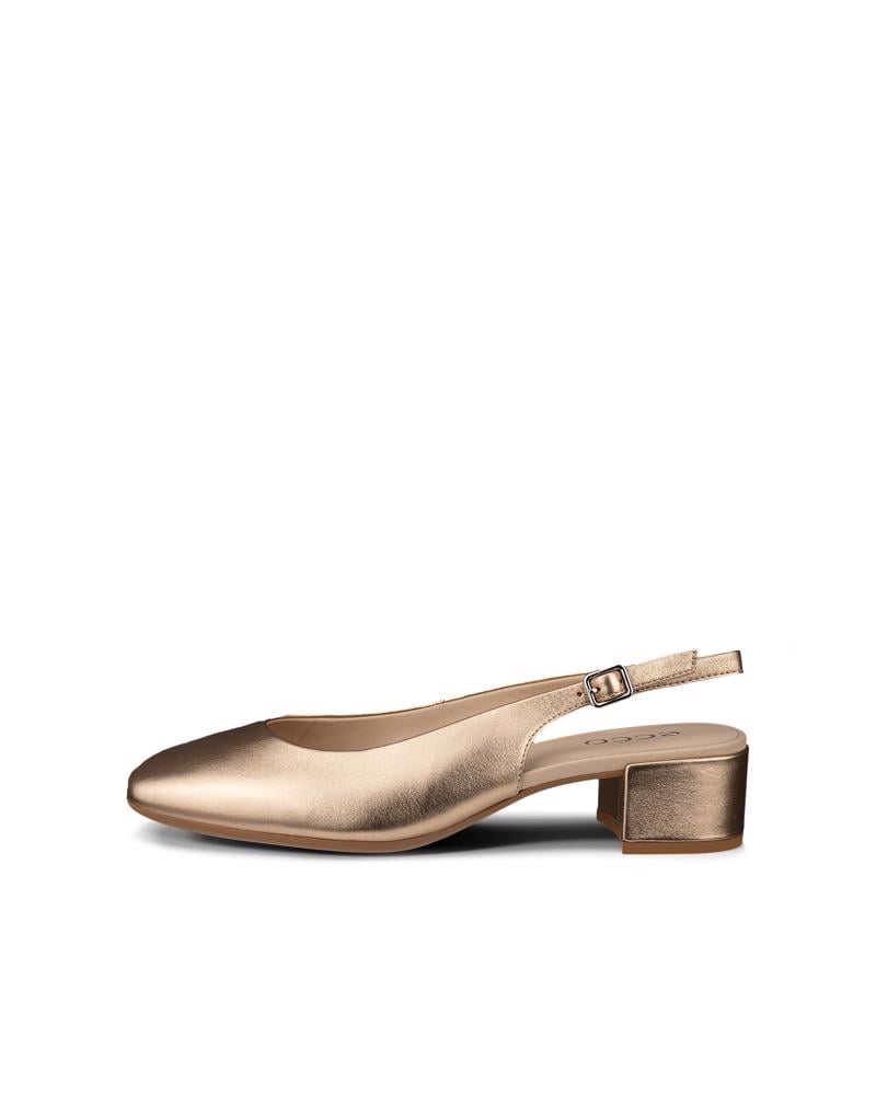 Bronze ECCO LIVA 35 HEELED SLING BACK