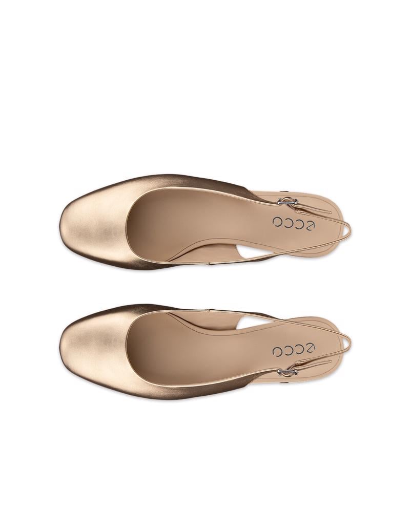 Bronze ECCO LIVA 35 HEELED SLING BACK
