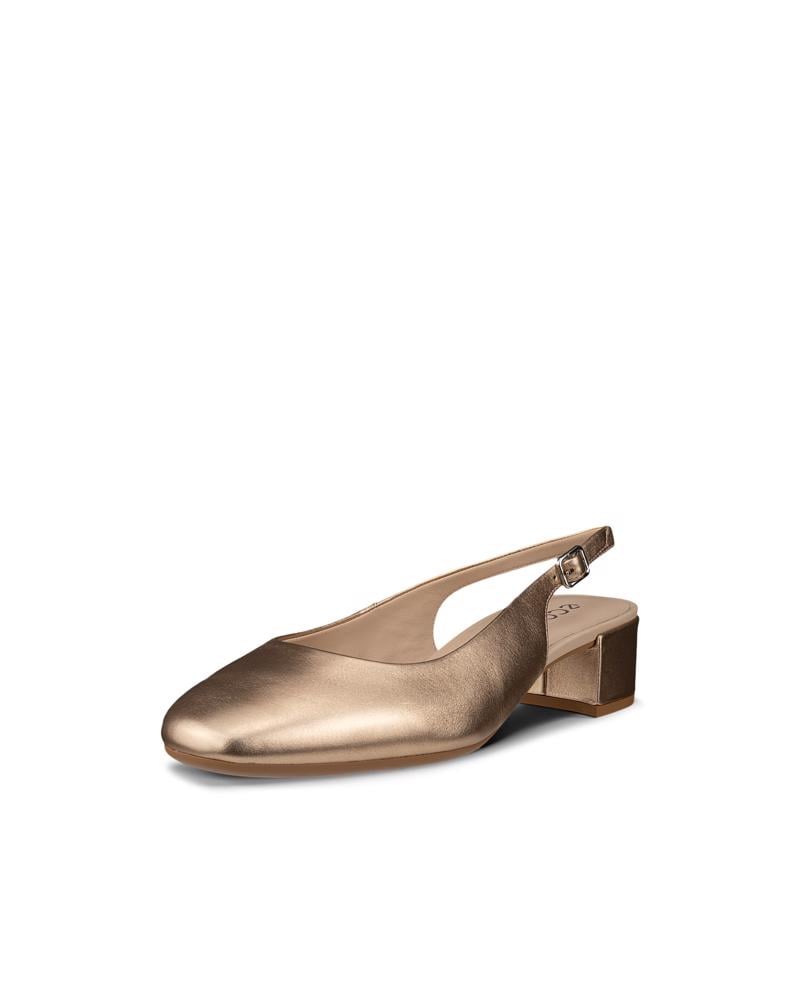 Bronze ECCO LIVA 35 HEELED SLING BACK