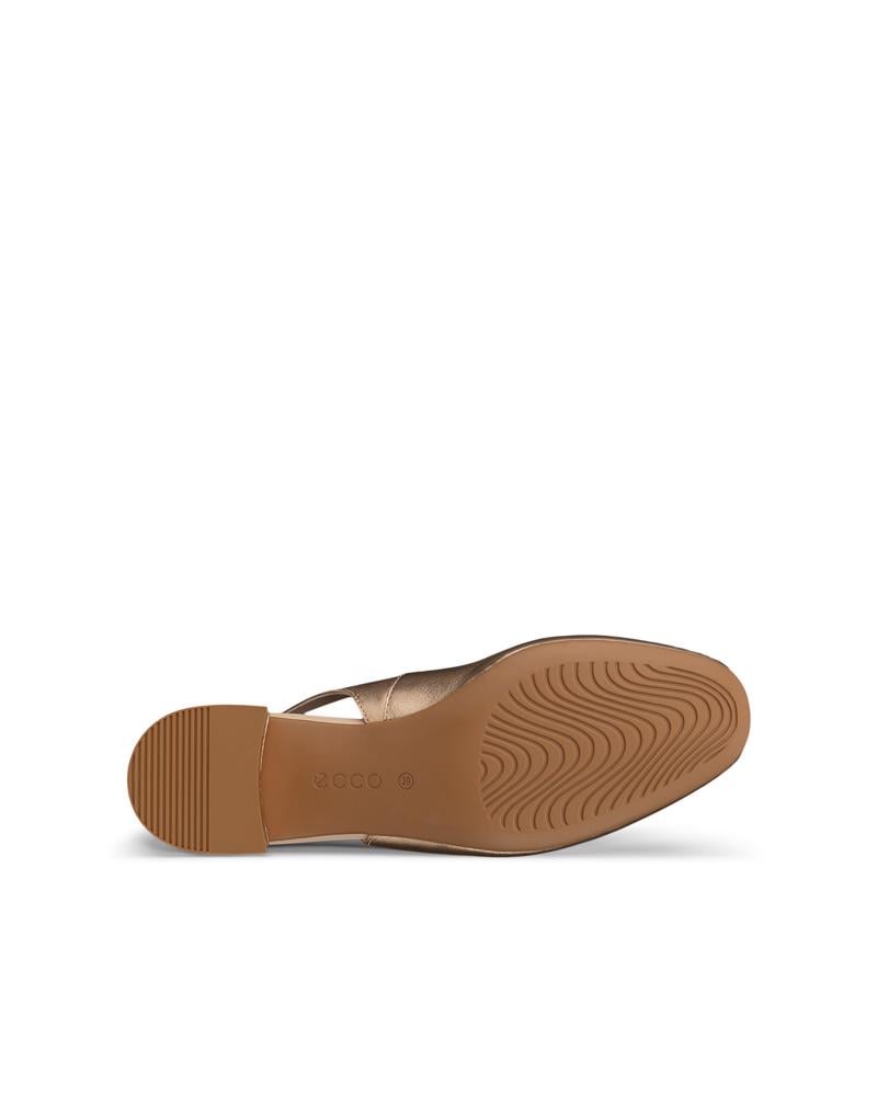 Bronze ECCO LIVA 35 HEELED SLING BACK