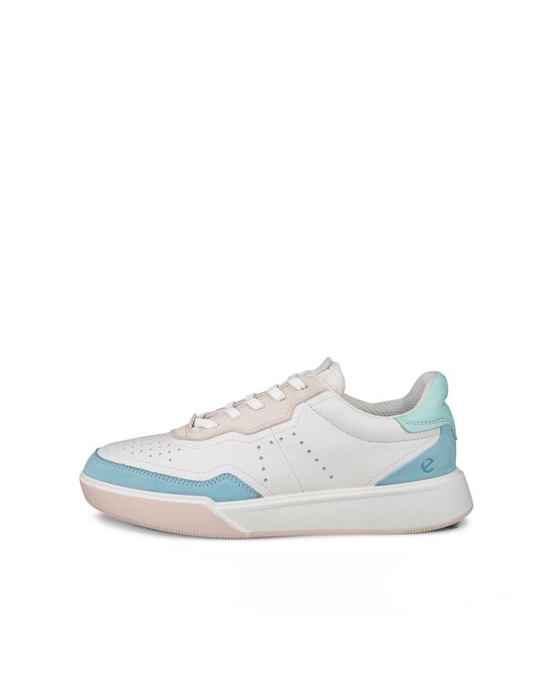 BLUE ECCO STREET COURT W LEA