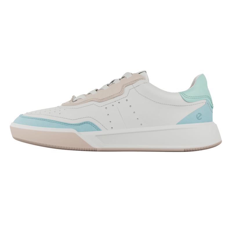 BLUE ECCO STREET COURT W LEA
