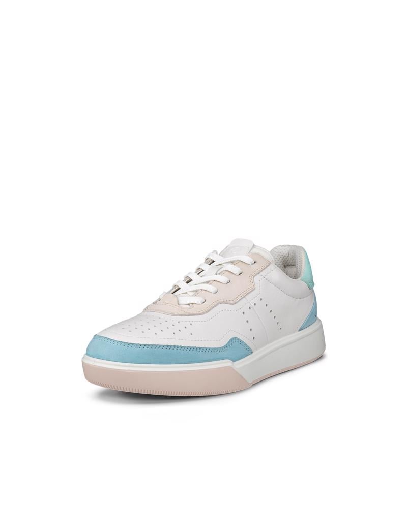 BLUE ECCO STREET COURT W LEA