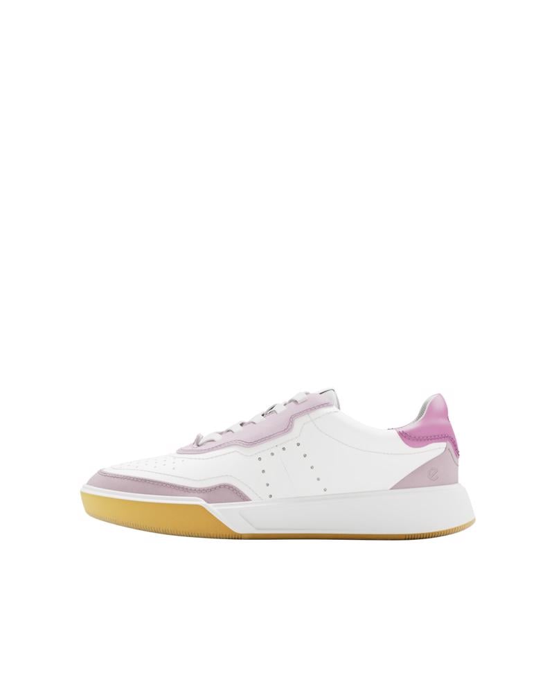 White ECCO STREET COURT W LEA