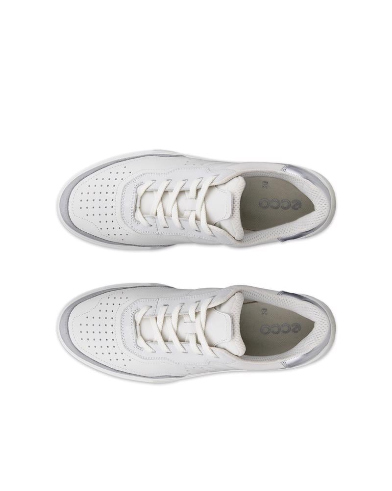 White ECCO STREET COURT W LEA
