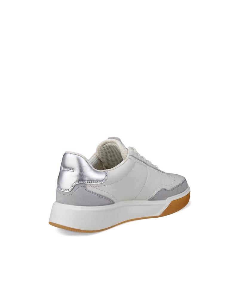 White ECCO STREET COURT W LEA