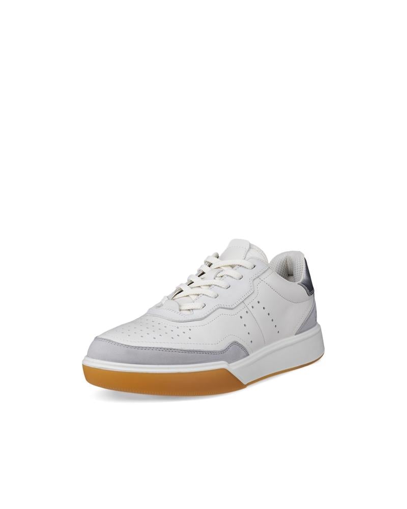 White ECCO STREET COURT W LEA