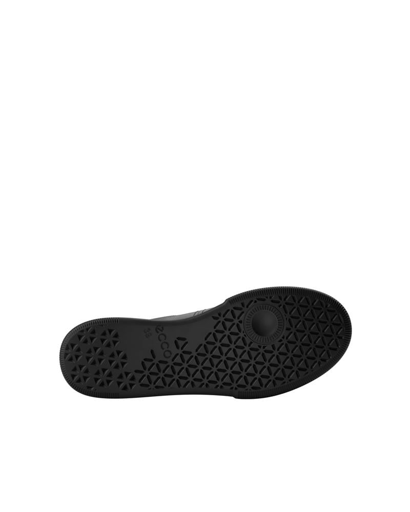 BLACK ECCO STREET COURT W HIGH-TOP