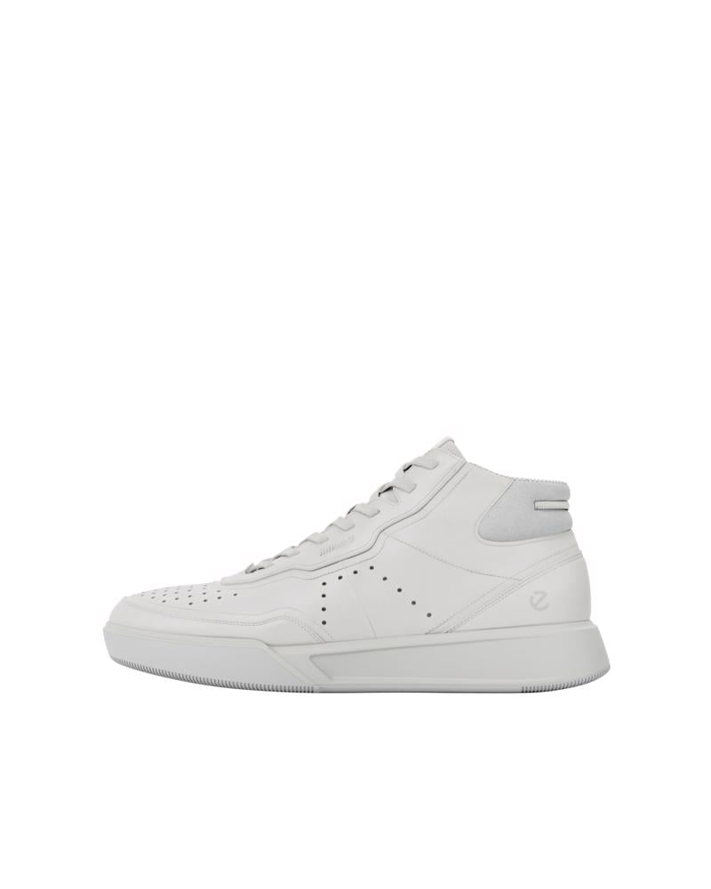 White ECCO STREET COURT W HIGH-TOP