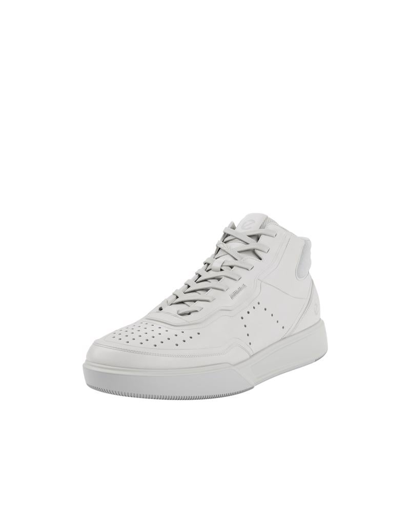 White ECCO STREET COURT W HIGH-TOP