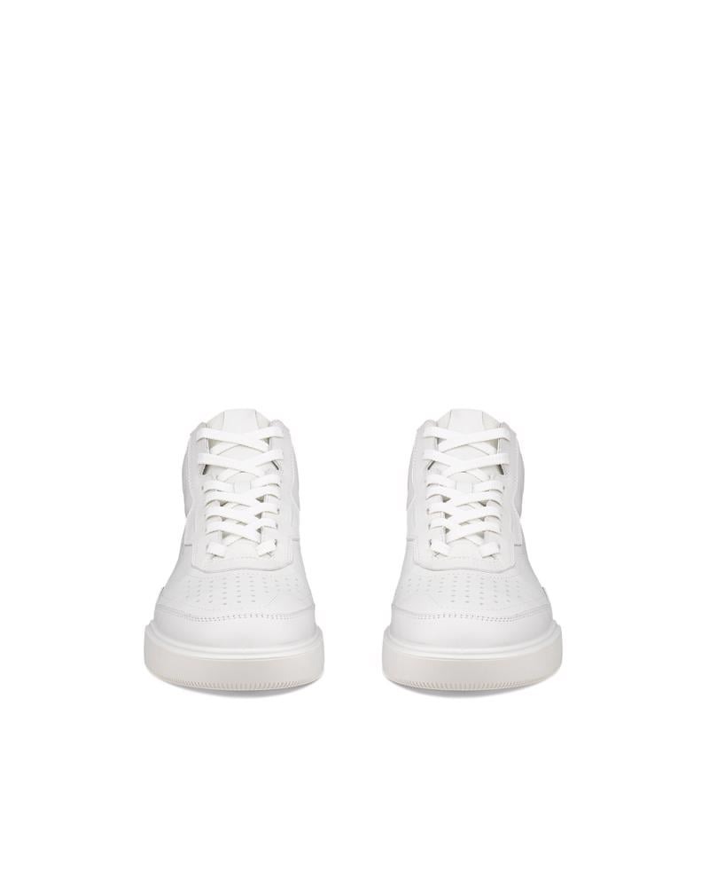 White ECCO STREET COURT W HIGH-TOP