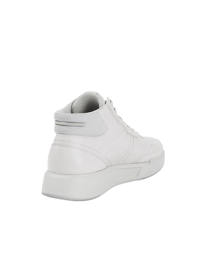 White ECCO STREET COURT W HIGH-TOP