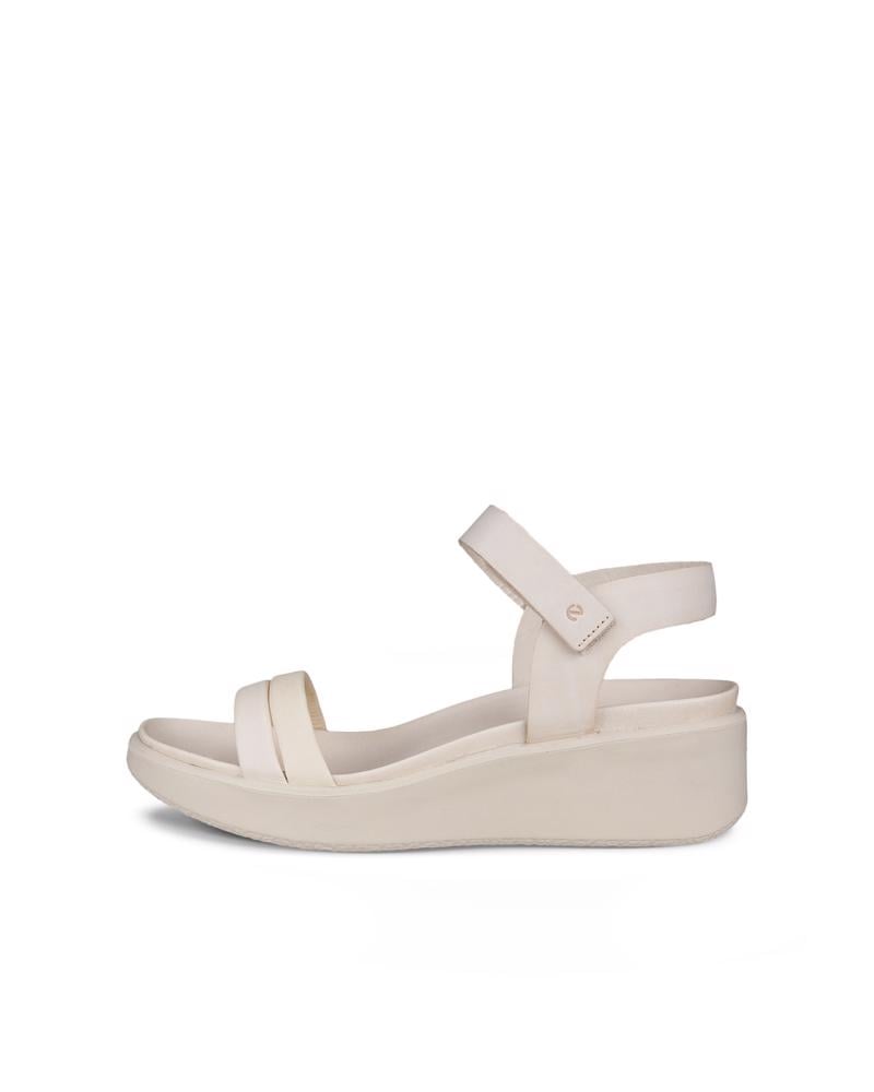 Beige ECCO FLOWT WEDGE LX W LEA