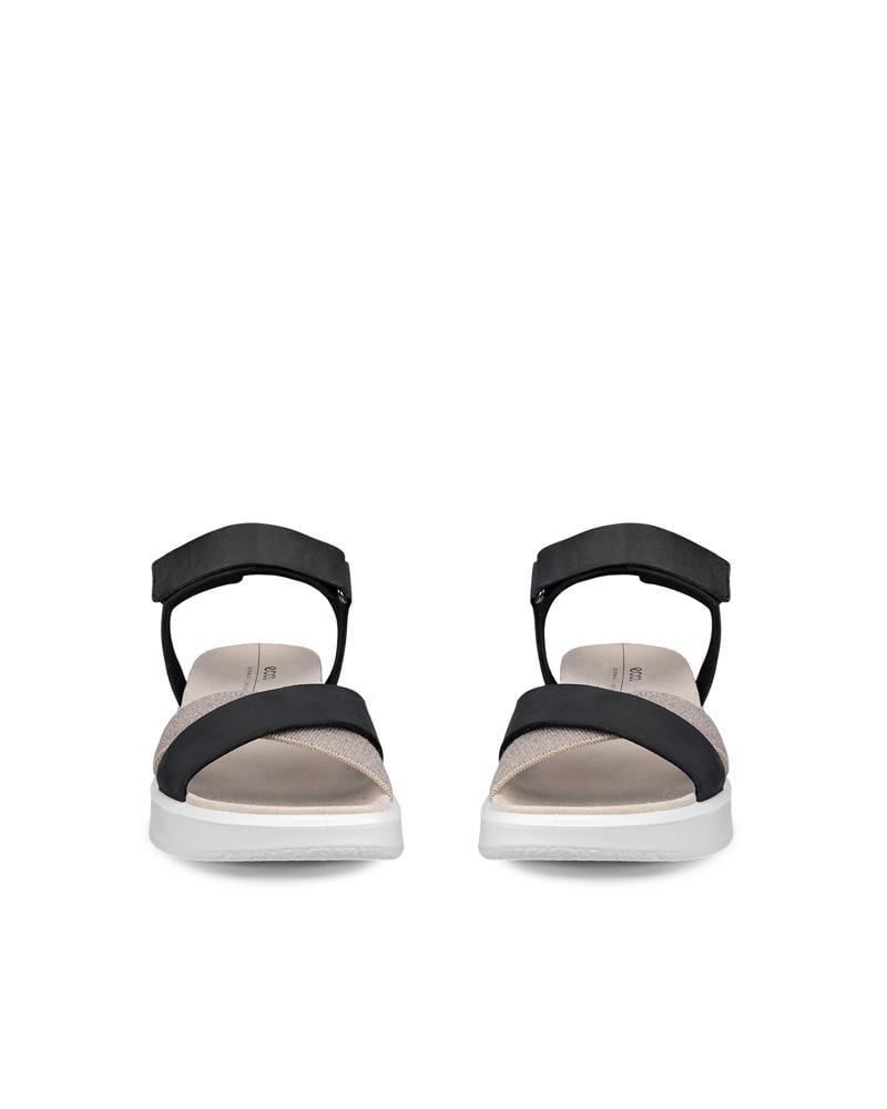 BLACK ECCO FLOWT WEDGE LX W