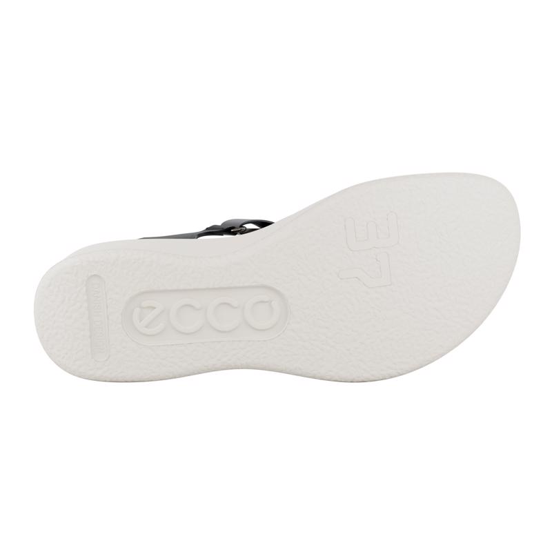 BLACK ECCO FLOWT WEDGE LX W