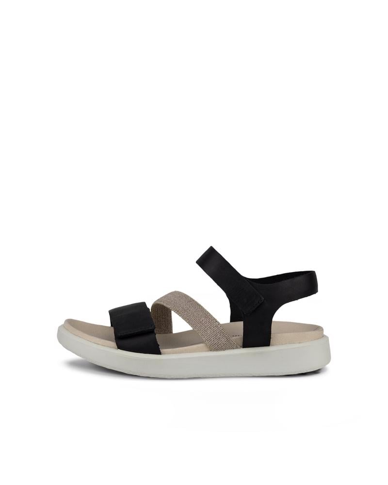 BLACK ECCO FLOWT W SANDAL