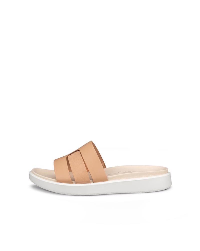 Beige ECCO FLOWT W SLIDE