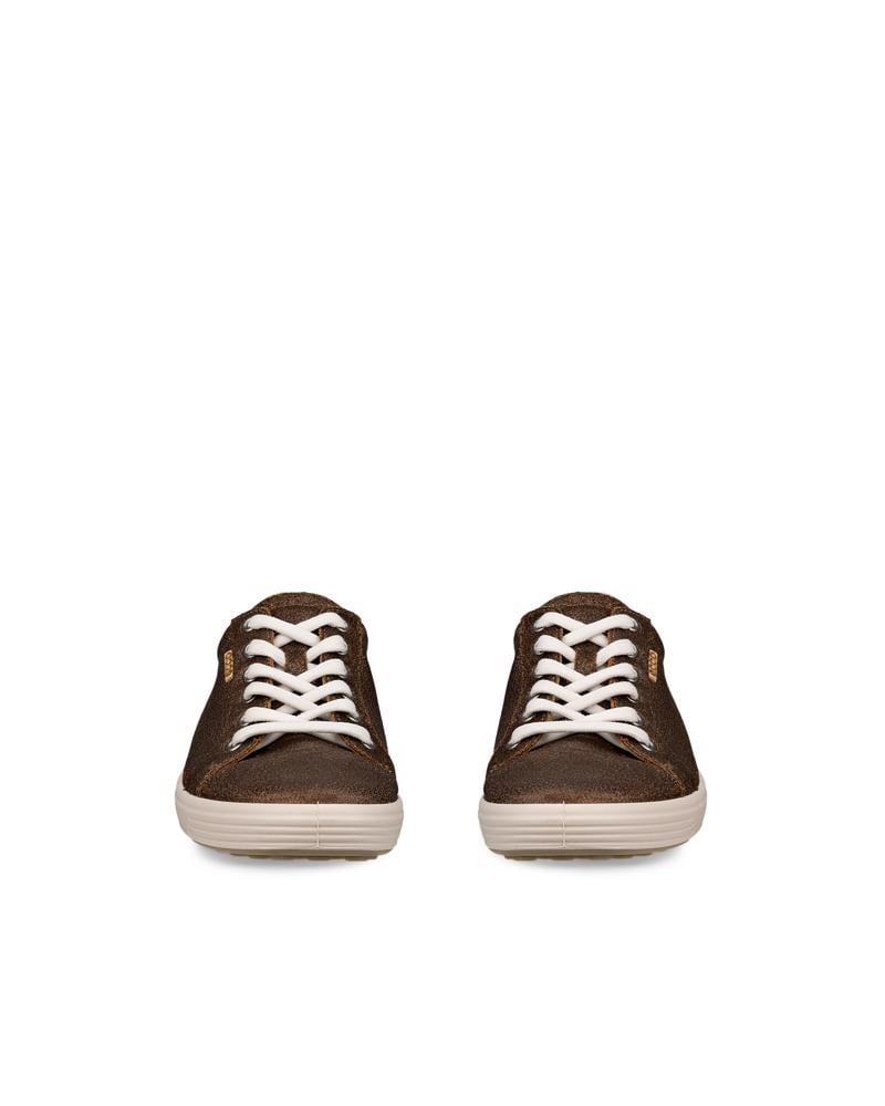 Brown ECCO SOFT 7 W LACE UP