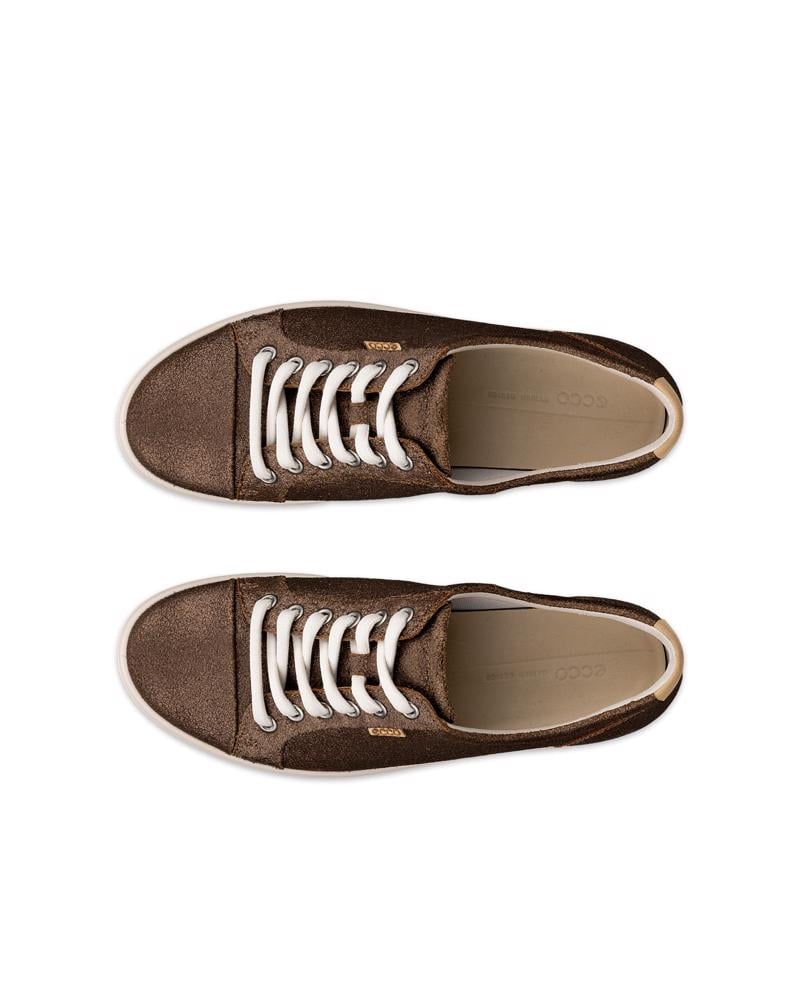 Brown ECCO SOFT 7 W LACE UP