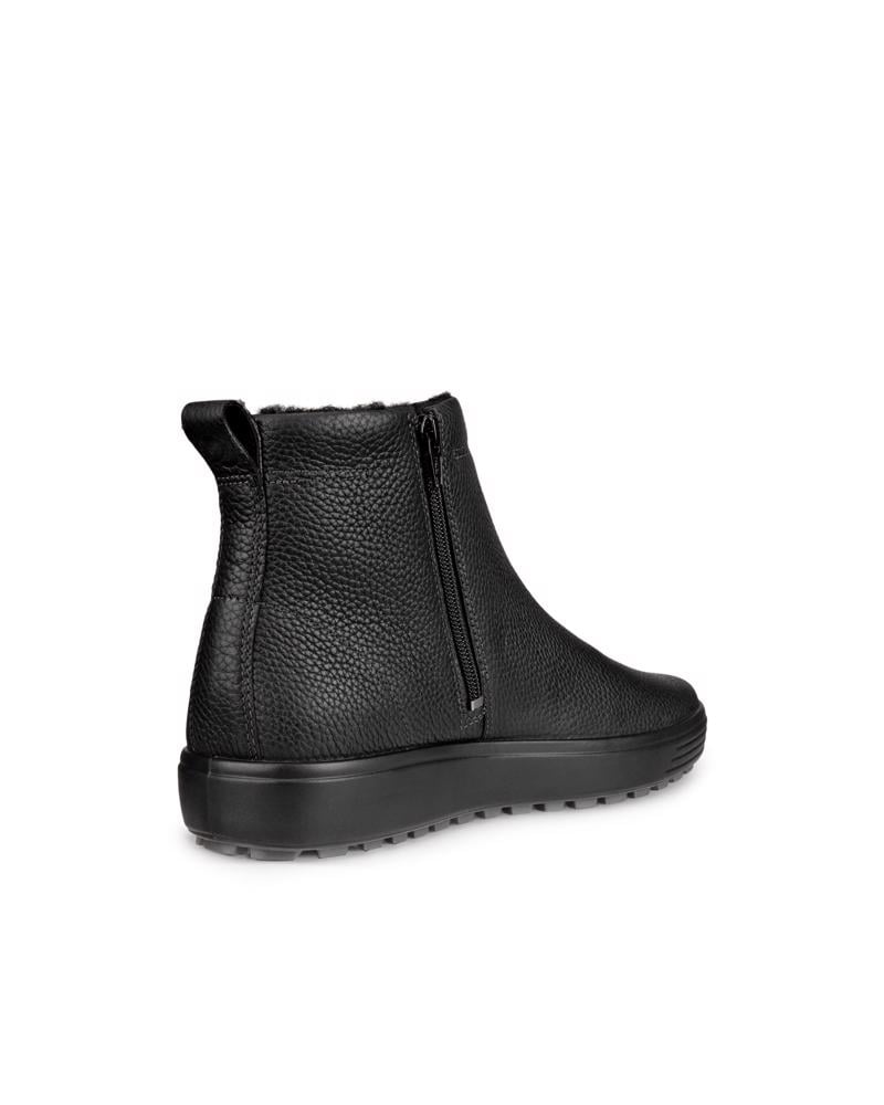 BLACK ECCO SOFT 7 TRED M ANKLE BOOT