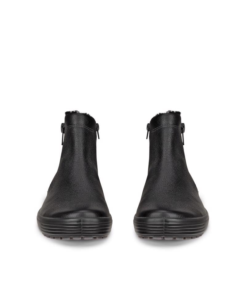 BLACK ECCO SOFT 7 TRED M ANKLE BOOT