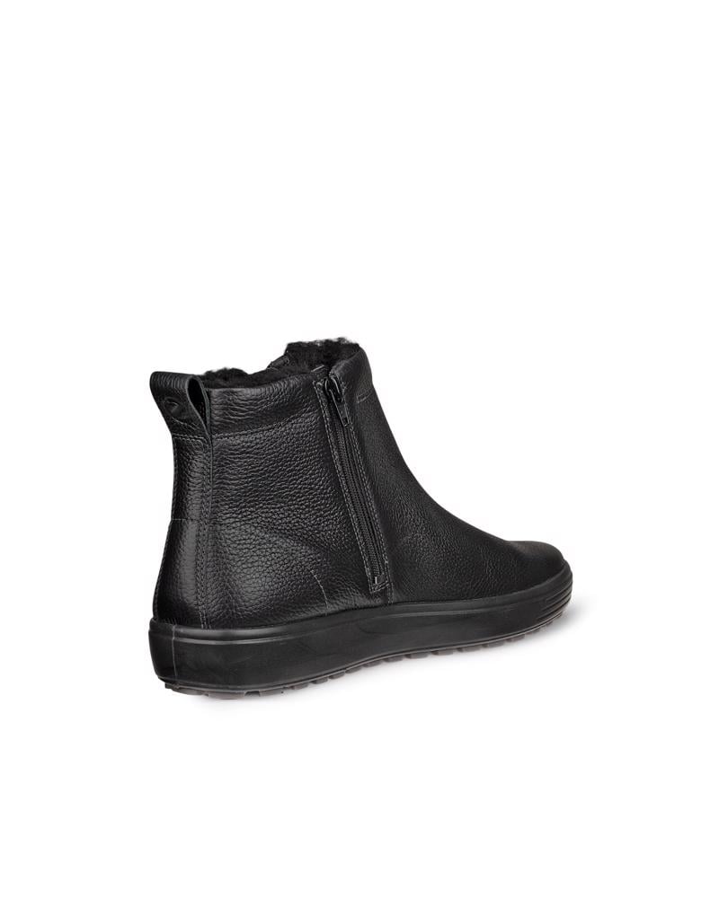 BLACK ECCO SOFT 7 TRED M ANKLE BOOT