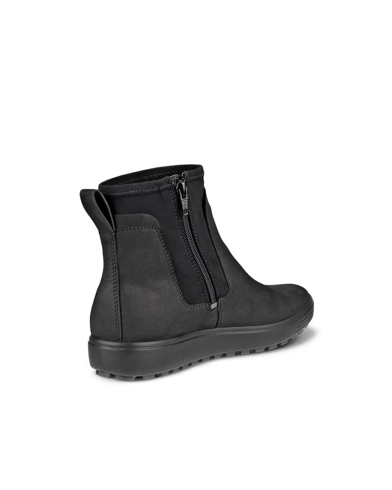 BLACK ECCO SOFT 7 TRED W CHELSEA GTX