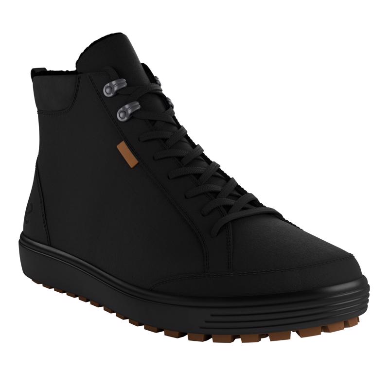 BLACK ECCO SOFT 7 TRED M MID-CUT GTX