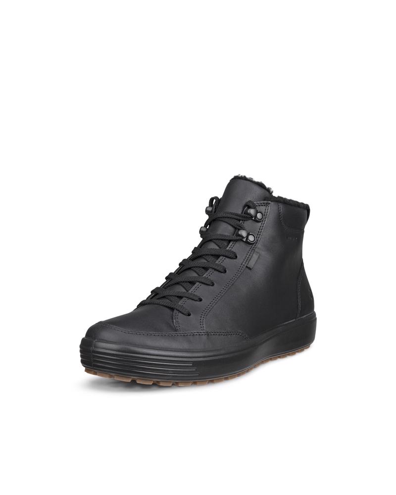 BLACK ECCO SOFT 7 TRED M MID-CUT GTX