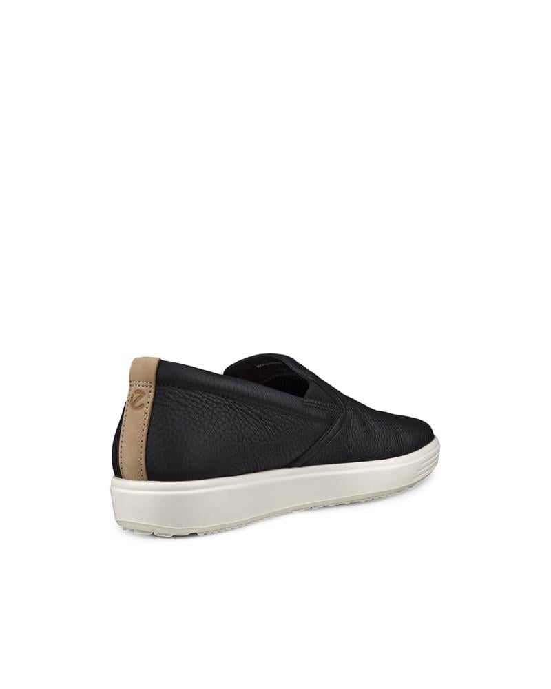 BLACK ECCO Soft 7 W Slip-on LEA