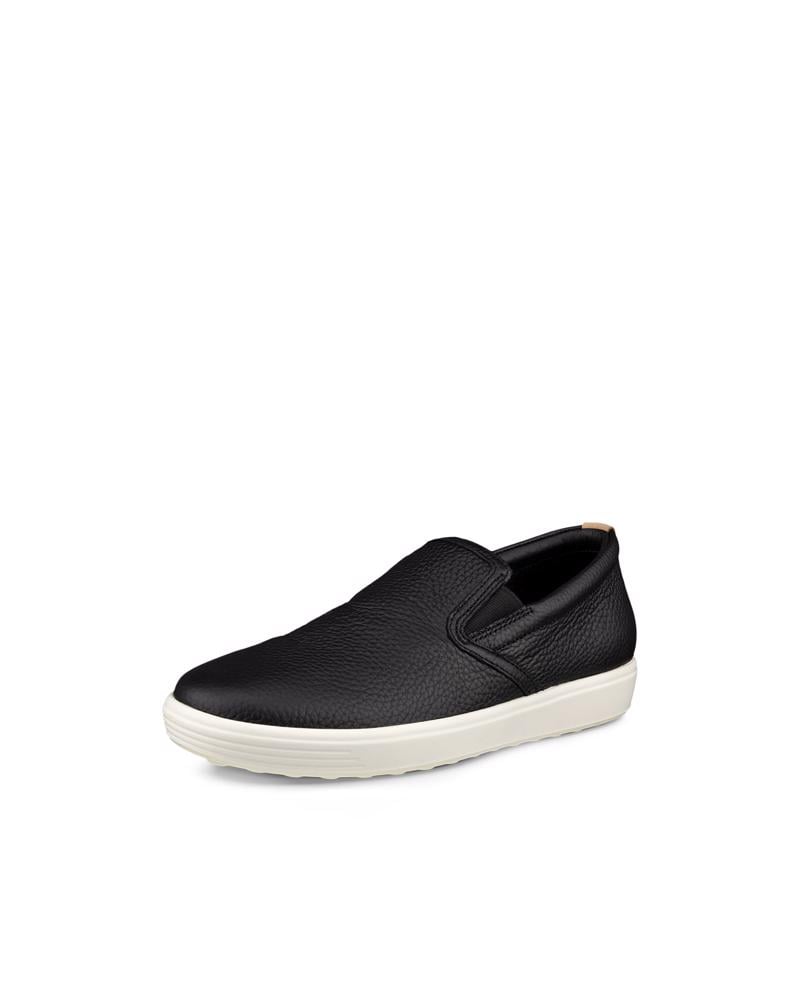 BLACK ECCO Soft 7 W Slip-on LEA
