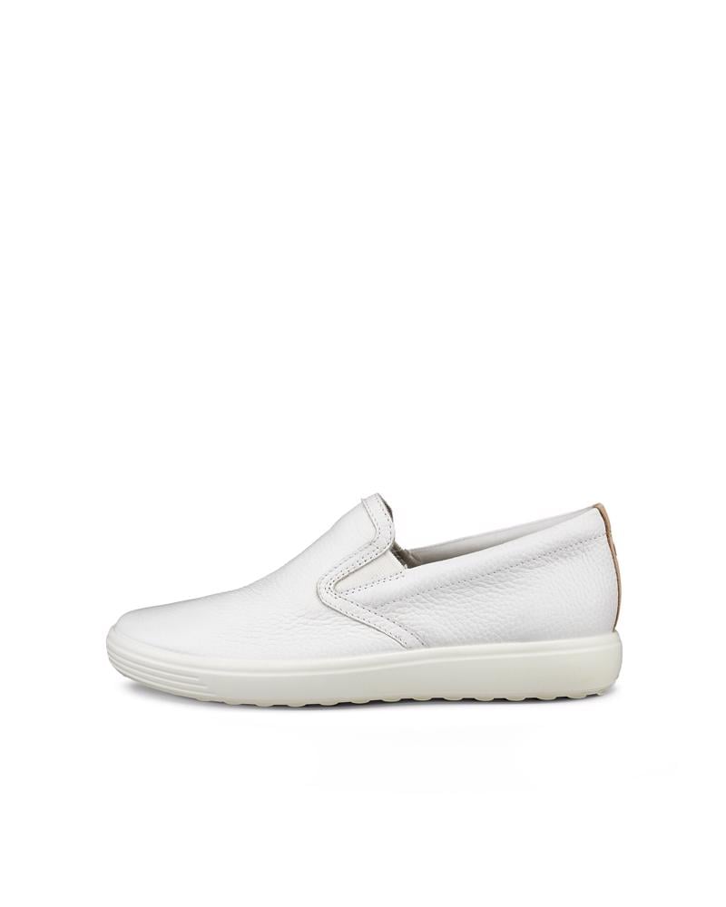 White ECCO Soft 7 W Slip-on LEA