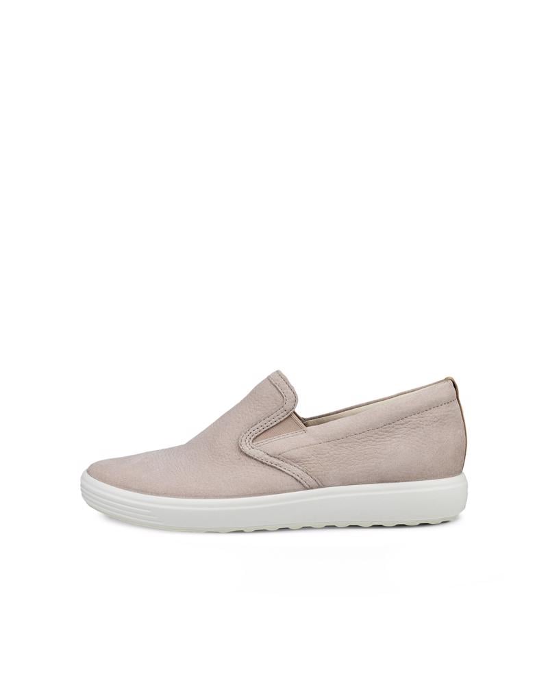 Beige ECCO Soft 7 W Slip-on LEA