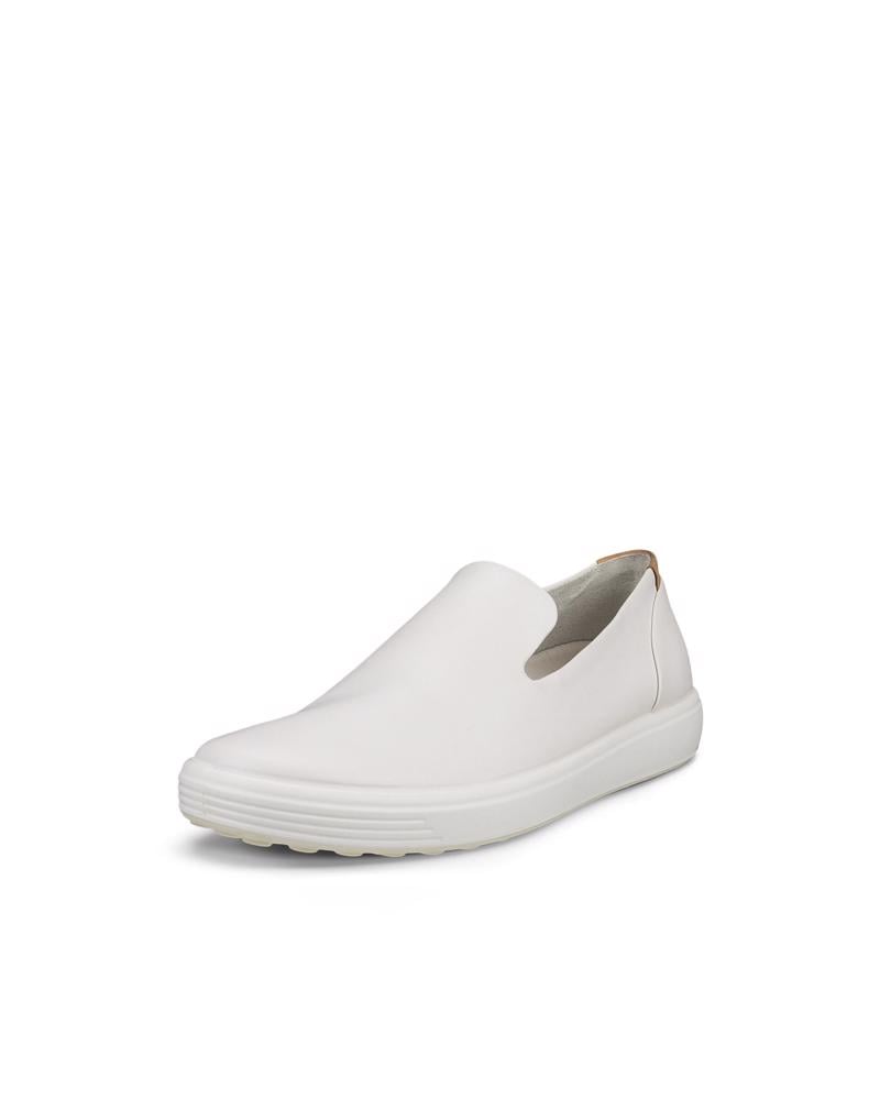 White ECCO Soft 7 W Slip-on LX LEA