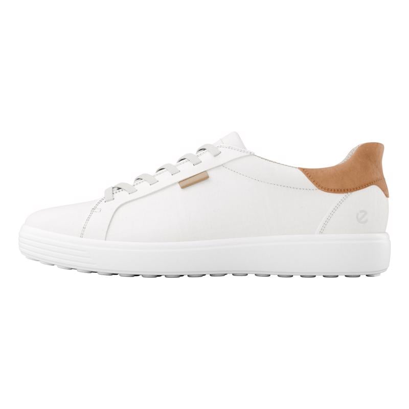 White ECCO SOFT 7 M EASY SLIP LACE