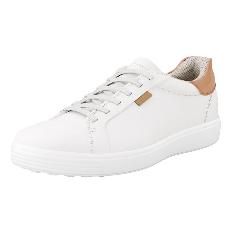 White ECCO SOFT 7 M EASY SLIP LACE