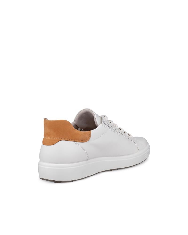 White ECCO SOFT 7 M EASY SLIP LACE
