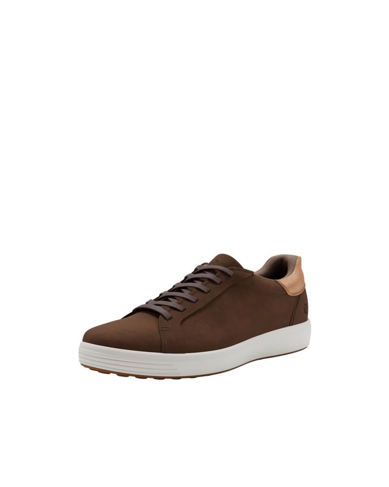 Brown ECCO Soft 7 M Easy Slip Lace