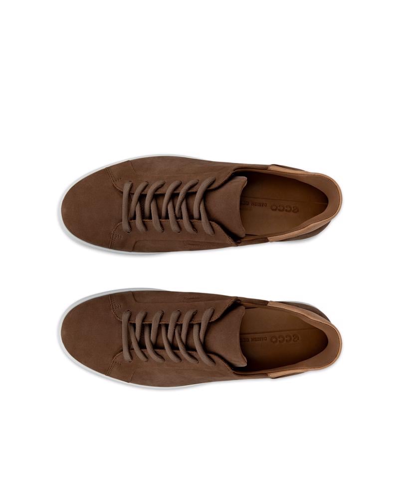 Brown ECCO Soft 7 M Easy Slip Lace
