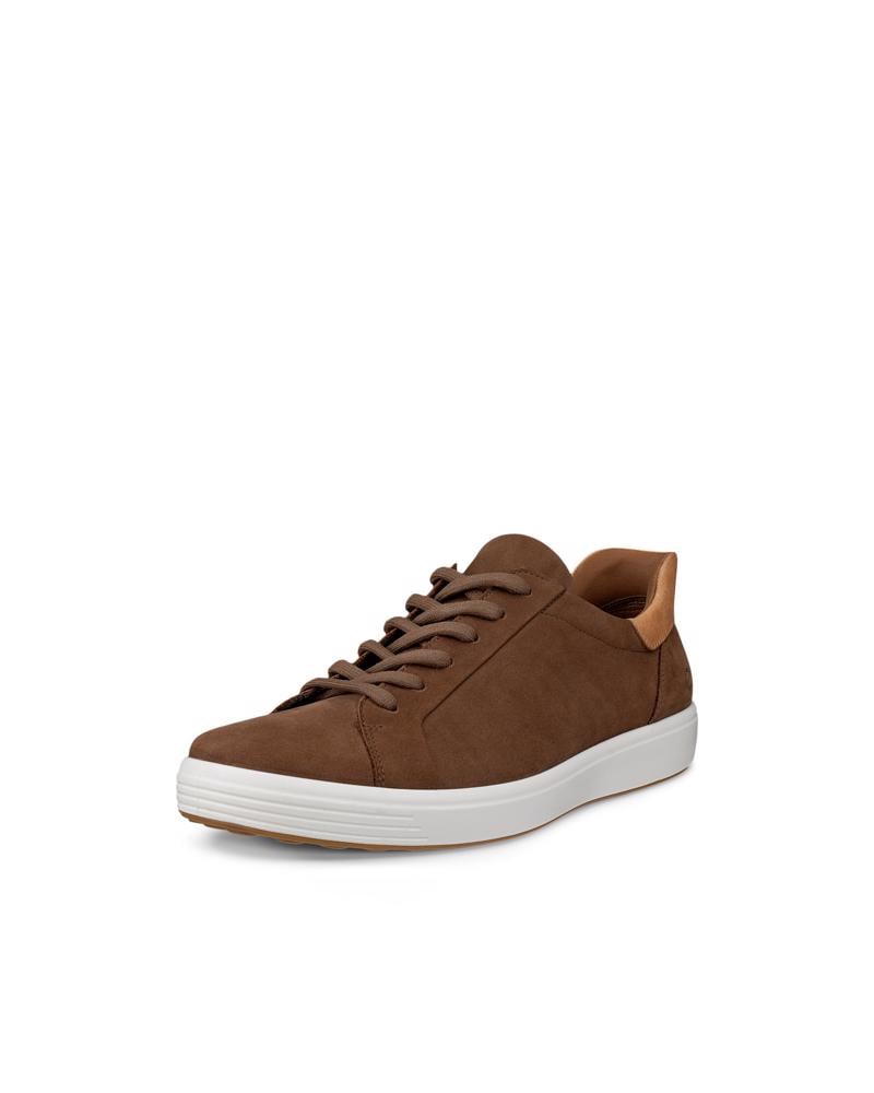 Brown ECCO Soft 7 M Easy Slip Lace