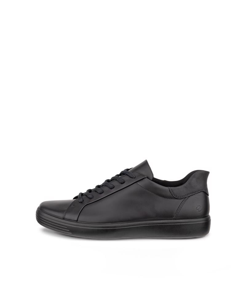 BLACK ECCO SOFT 7 M EASY SLIP LACE