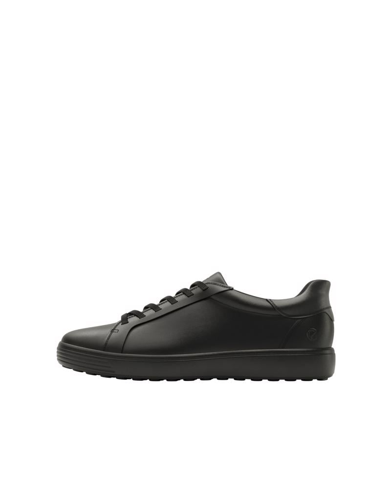 BLACK ECCO SOFT 7 M EASY SLIP LACE
