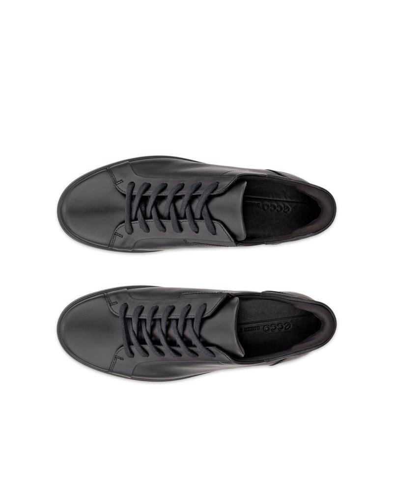 BLACK ECCO SOFT 7 M EASY SLIP LACE