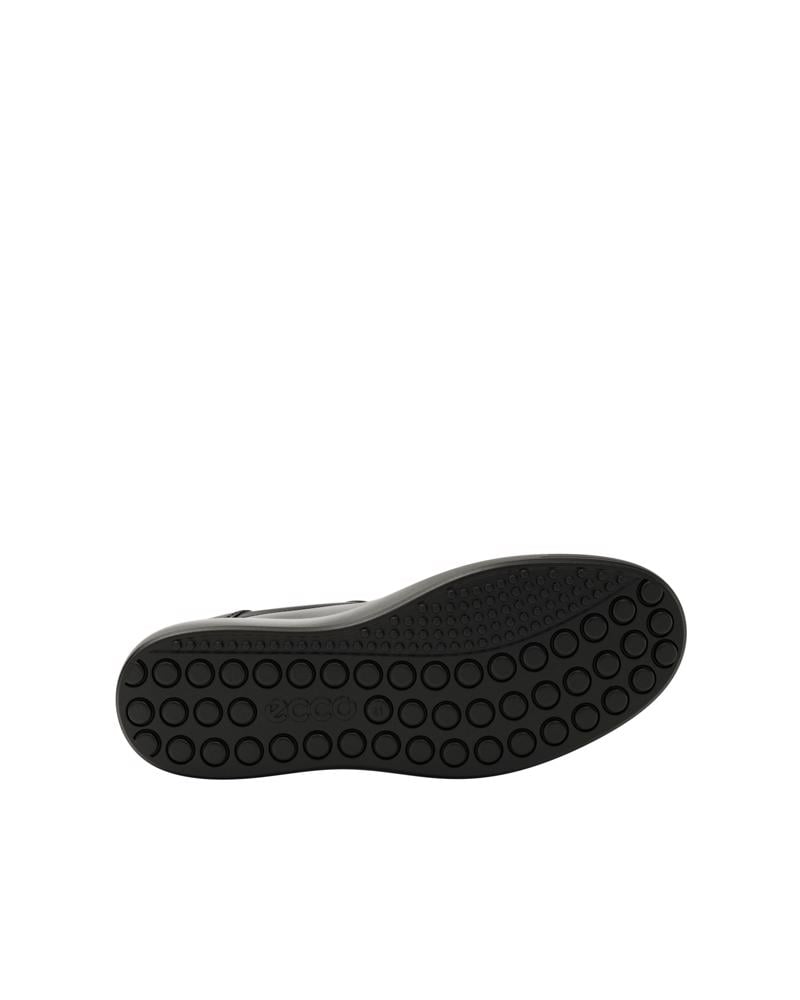 BLACK ECCO SOFT 7 M EASY SLIP LACE