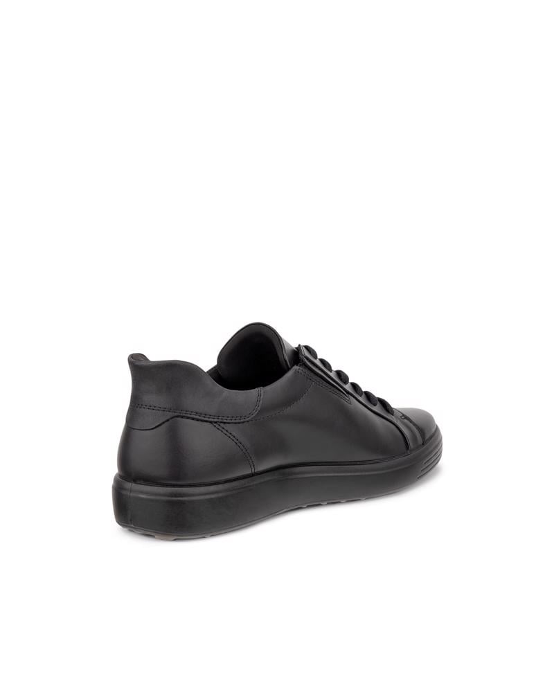 BLACK ECCO SOFT 7 M EASY SLIP LACE