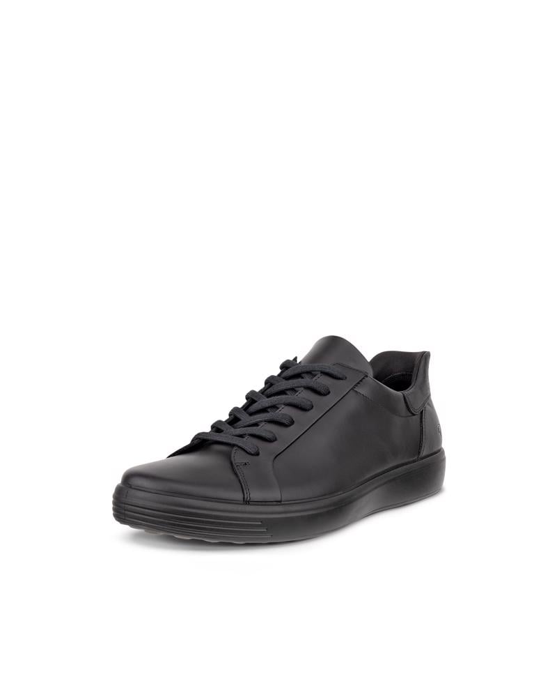 BLACK ECCO SOFT 7 M EASY SLIP LACE