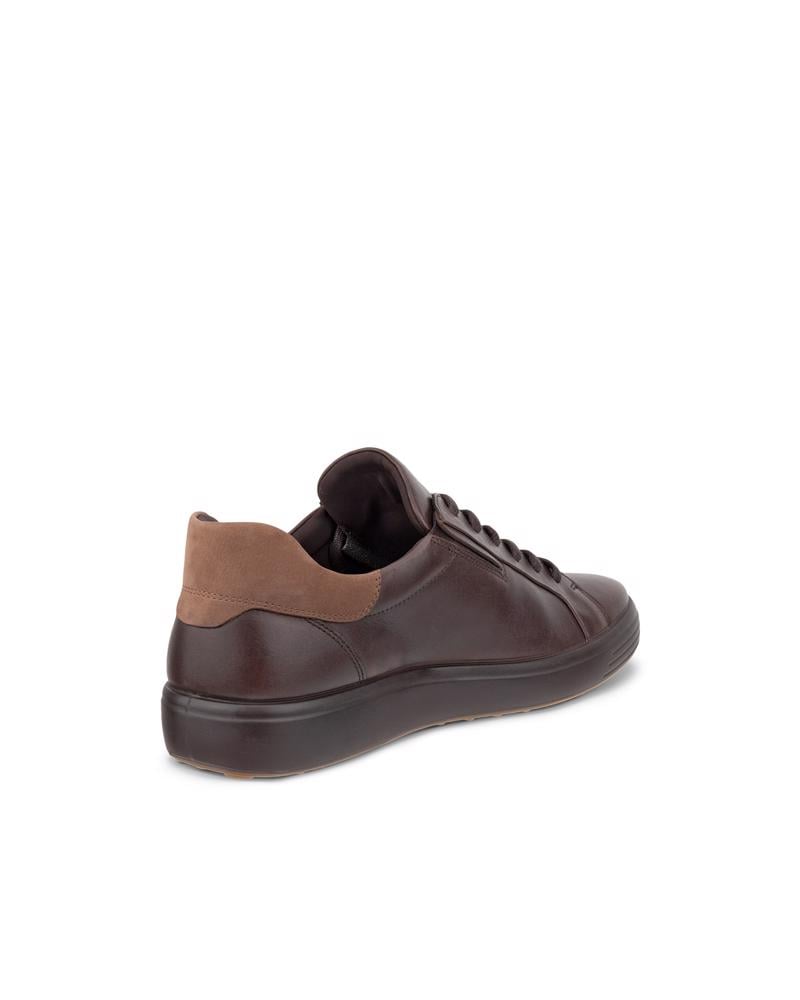 Brown ECCO SOFT 7 M EASY SLIP LACE