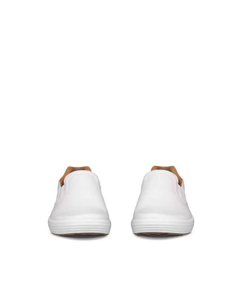 White ECCO SOFT 7 M EASY SLIP ON